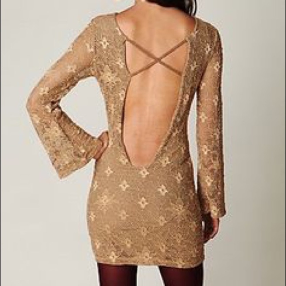 Nightcap Clothing Iris lace mini dress